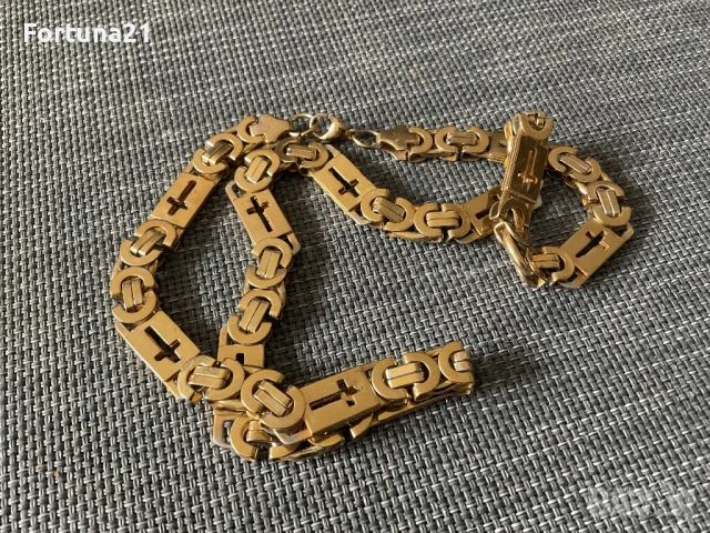 Позлатен ланец 60 см