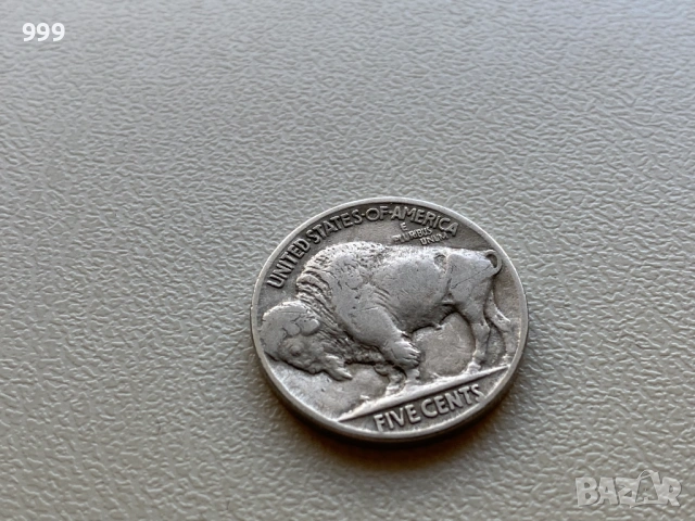 5 цента 1919,1923, 1935, 1936, 1937 САЩ - Бъфало, Бизон, Индианска глава, снимка 3 - Нумизматика и бонистика - 53208648