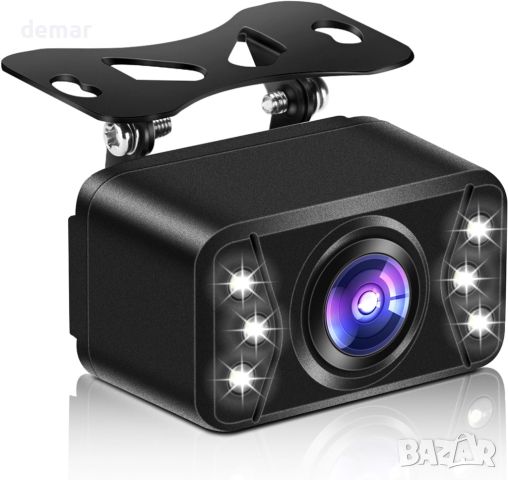 Vtopek камера за заден ход AHD 1080P с 6 LED, 170° широкоъгълна IP69 камера за паркиране 12-24V