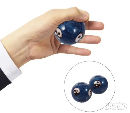 China Balls for Meditation Balls Health Exercise Stress Relaxation Therapy Chrome Hand Wrist Massage, снимка 9 - Колекции - 48477092