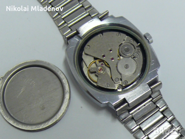 Съветски Полет/POLJOT Мъжки ръчен часовник, работещ! С дата, снимка 16 - Мъжки - 53067026