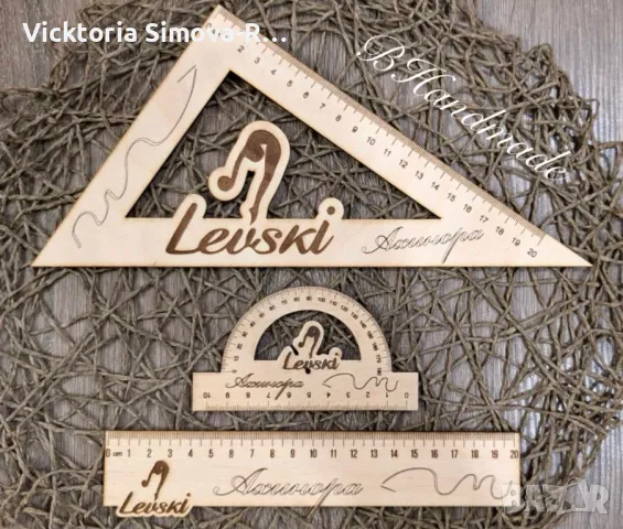Персонализирани, дървени, ученически помагала, снимка 10 - Ученически пособия, канцеларски материали - 47049002