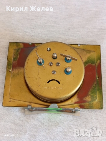 Стар механичен будилник POLARIS MADE IN CHINA рядък перфектно състояние за КОЛЕКЦИЯ ДЕКОРАЦИЯ 49188, снимка 7 - Антикварни и старинни предмети - 51952601