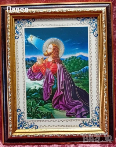 Икона Иисус Христос / Богородица / Свети Георги Победоносец / Възкресение Христово , снимка 5 - Икони - 31134433