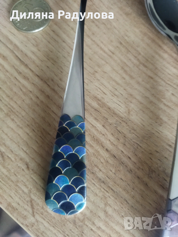 3 бр. метални декоративни лъжици, снимка 8 - Прибори за хранене, готвене и сервиране - 53426243