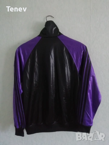 Adidas Chile 62 оригинално мъжко черно-лилаво горнище размер S, снимка 2 - Спортни дрехи, екипи - 53041627