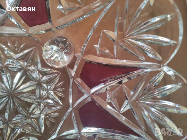 Кристална фруктиера, бонбониера, снимка 10 - Аксесоари за кухня - 53926225