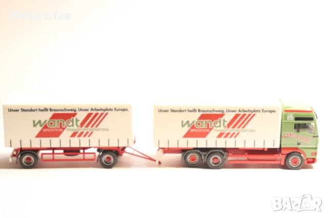 HERPA H0 1/87 MAN  КАМИОН МОДЕЛ TIR КОЛИЧКА , снимка 7 - Колекции - 51065708