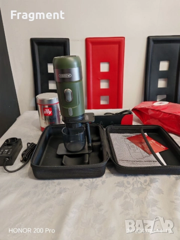 Преносима кафемашина HiBrew Нов модел Premium пълен комплект