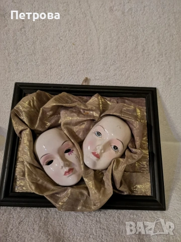 картина с венециански маски. , снимка 2 - Картини - 53727324