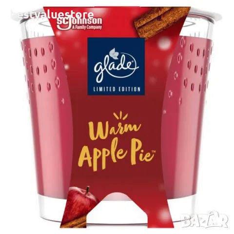 Glade Warm Apple Pie Aроматна Свещ 129 Гр.