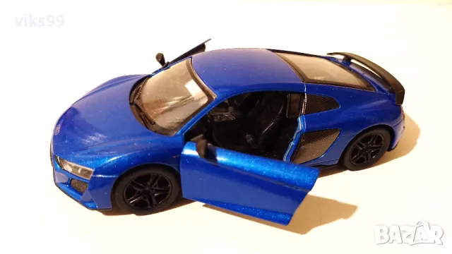 2020 Audi R8 Coupe, Blue - Kinsmart 5422 - 1:36, снимка 2 - Колекции - 47033750