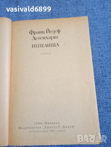 Франц Дегенхарт - Пепелища , снимка 4 - Художествена литература - 45535228