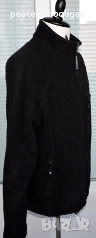 Jack Wolfskin Nanuk -мъжко черно поларено горнище за туризъм и планина с цип размер XL , снимка 8 - Якета - 52430456