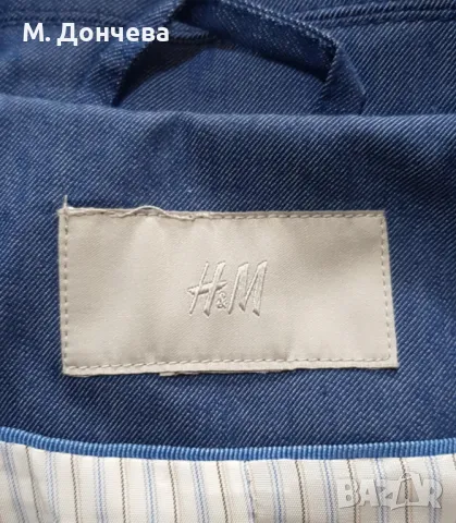 Мъжко сако H&М размер S-М, снимка 2 - Сака - 50346583