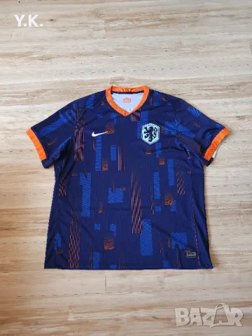 Оригинална мъжка тениска Nike Dri-Fit x Nederlands National Football Team / Season 24 (Away), снимка 1 - Тениски - 46990502