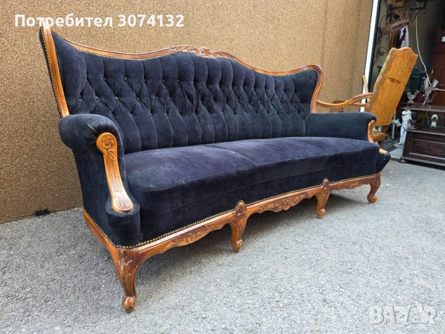Диван в стил Луи 15, снимка 3 - Дивани и мека мебел - 54229698