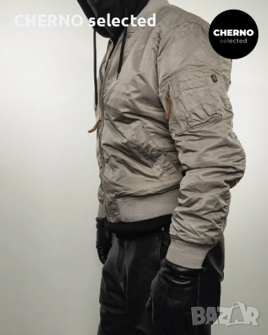 Мъжко бомбър яке ALPHA INDUSTRIES MA-1 Flight Bomber Jacket – размер XL•L – отлично състояние, снимка 13 - Якета - 52977206