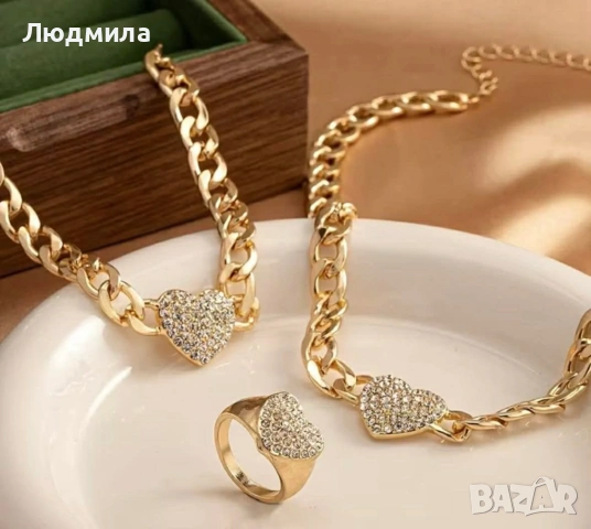 Дамски комплект Изработен от медицинска стомана Изпращаме с Еконт и Спиди с тест и преглед до един р