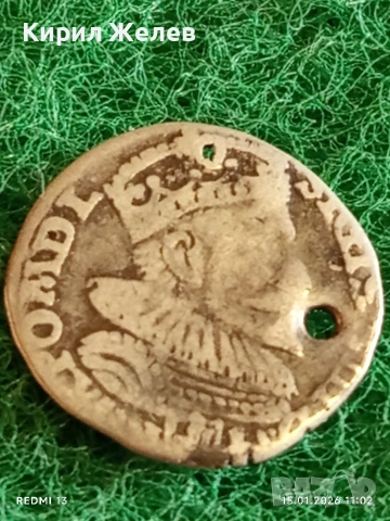 Сребърна монета 3 гроша 1594г. Сигизмунд трети Полша за КОЛЕКЦИЯ 52955