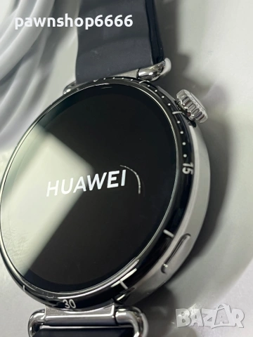 Smartwatch Huawei Watch GT 6, 41MM, Black Stainless Steel Case, Black Fluoroelastomer Strap, снимка 3 - Дамски - 53198331