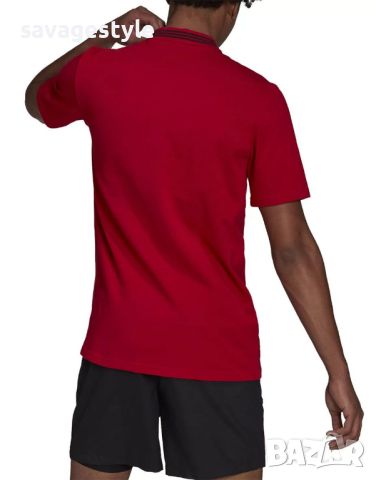 Мъжка тениска ADIDAS x Manchester United Polo Red, снимка 2 - Тениски - 46186379