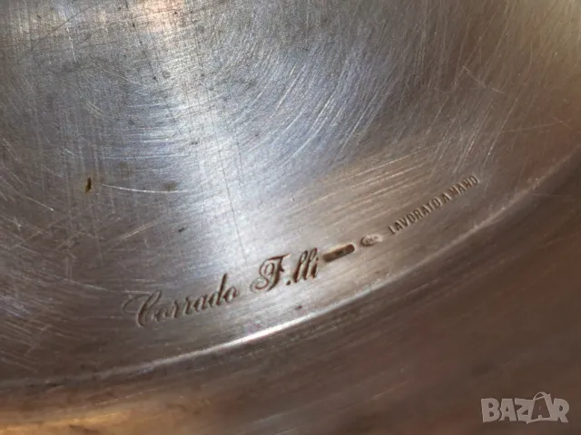 ГОЛЯМА ДИЗАЙНЕРСКА СРЕБЪРНА КУПА, снимка 4 - Антикварни и старинни предмети - 49668899