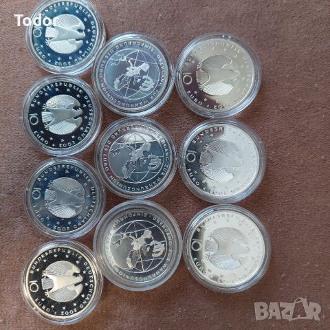 10 евро 2002 г.Германия, 180 грама сребро, снимка 4 - Нумизматика и бонистика - 45351038