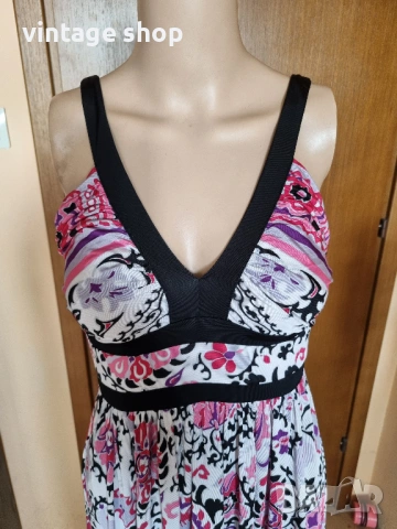 Пъстра дълга рокля Marella, размер S, снимка 2 - Рокли - 54196451