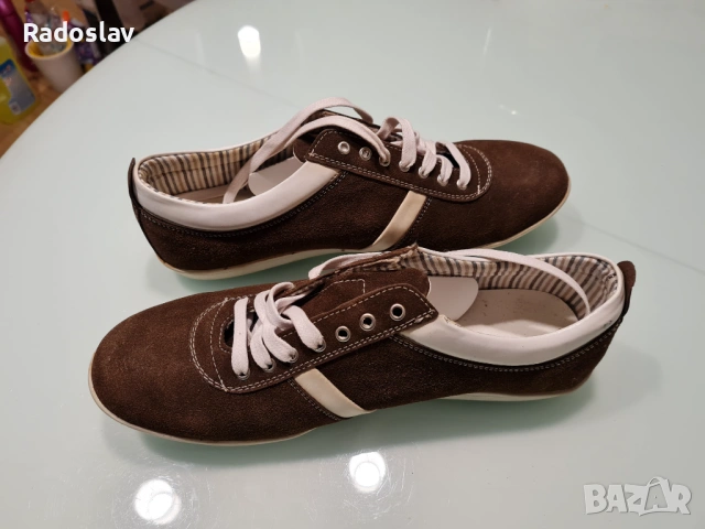 Кафяви обувки от набук 44 номер, снимка 4 - Ежедневни обувки - 54074825