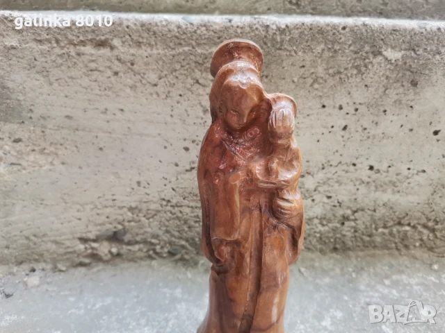 Стара бървена статуетка, снимка 2 - Антикварни и старинни предмети - 51401416