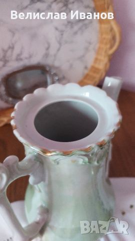 Стар порцеланов чайник Rococo, снимка 7 - Антикварни и старинни предмети - 45120191