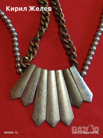 Винтидж колие в ЕТНО стил подходящ аксесоар за ежедневието 51888, снимка 2 - Колиета, медальони, синджири - 53462218