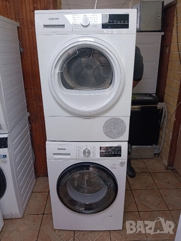Комплект пералня и сушилня с термопомпа Сименс Siemens IQ500 A+++ 8кг 2 години гаранция!, снимка 8 - Перални - 53081349