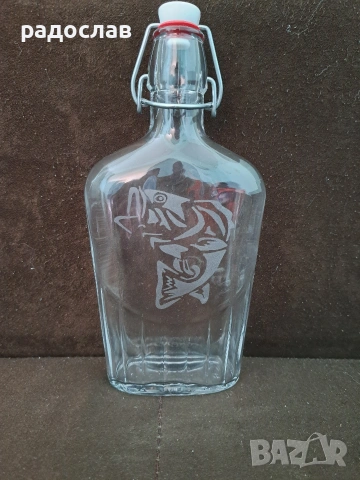 Ръчно гравирана бутилка , снимка 2 - Декорация за дома - 53453594