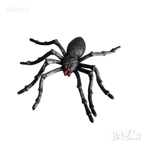 6159 Реалистични гумени паяци за Хелоуин украса, 2 броя, снимка 2 - Декорация за дома - 51832246