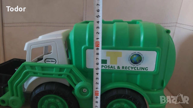 Голям зелен боклукчийски камион, снимка 7 - Коли, камиони, мотори, писти - 53937605