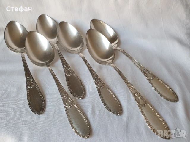 Комплект посребрени лъжици