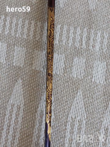 Много рядък бастун с тристранно острие с клеймо"Толедо"дръжка от рог, снимка 5 - Антикварни и старинни предмети - 46262482