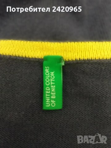 Benetton пуловер , снимка 3 - Блузи с дълъг ръкав и пуловери - 49521752