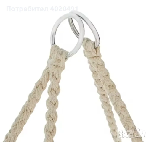 Двойна бежова градинска люлка за двама с възглавници, снимка 9 - Градински мебели, декорация  - 51039020