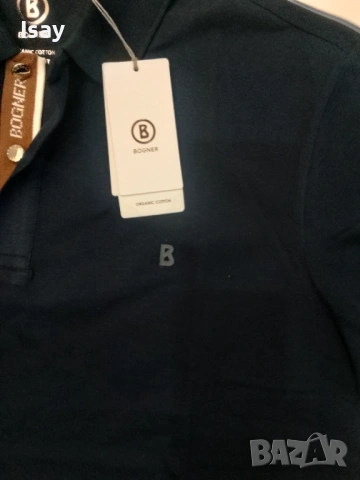 Мъжка тениска БОГНЕР 3ХЛ последен размер в тъмно син цвят , снимка 9 - Тениски - 52206855