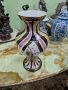 Уникална много красива антикварна колекционерска порцеланова белгийска ваза H.BEQUET , снимка 6