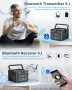Boombox Bluetooth 5.1 касетофон, CD плейър, FM радио с батерия 5000mAh  дистанционно управление, снимка 3