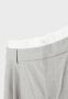 Елегантен широк крачол сив панталон с контрастен бял колан вътрешна вложка , снимка 3