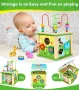 Образователна играчка Куб Монтесори Jojoin Wooden Activity Cube, снимка 2