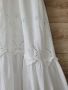 Дълга бяла рокля с гол гръб памучна материя с бродерии GIANATRICOT , снимка 5