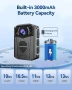 CAMMHD1440P Камера за тяло 3000mAh 8-10 часа водоустойчива инфрачервена нощна визия, снимка 7