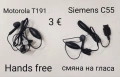 Смяна на гласа Hands free за SonyEricsson T28,Samsung C100,Motorola T191,Siemens C55,Nokia 7210,8210, снимка 2