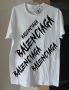 Маркова  тениска Balenciaga от 100% органичен памук - Унисекс, снимка 1